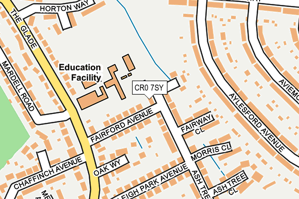 CR0 7SY map - OS OpenMap – Local (Ordnance Survey)