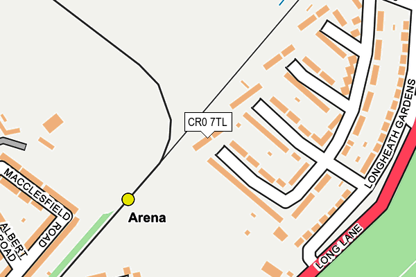 CR0 7TL map - OS OpenMap – Local (Ordnance Survey)