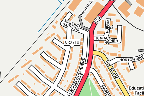CR0 7TU map - OS OpenMap – Local (Ordnance Survey)