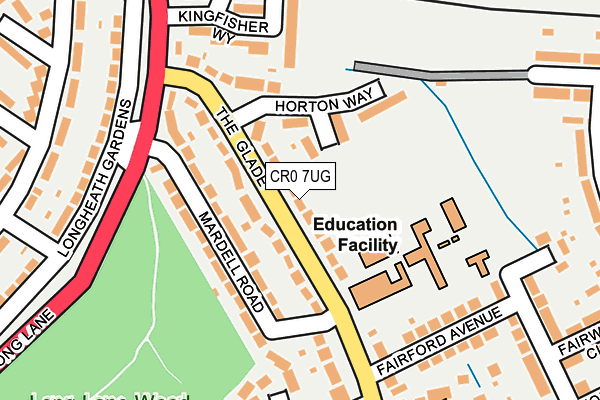 CR0 7UG map - OS OpenMap – Local (Ordnance Survey)