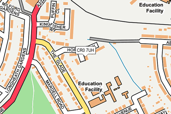 CR0 7UH map - OS OpenMap – Local (Ordnance Survey)