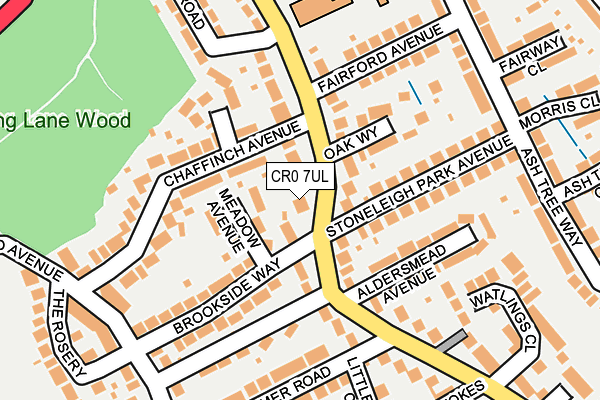 CR0 7UL map - OS OpenMap – Local (Ordnance Survey)