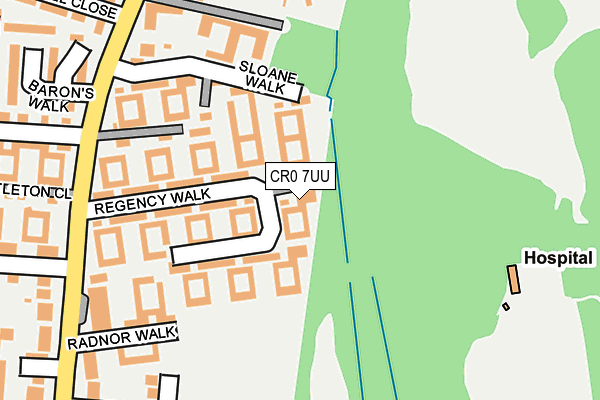 CR0 7UU map - OS OpenMap – Local (Ordnance Survey)