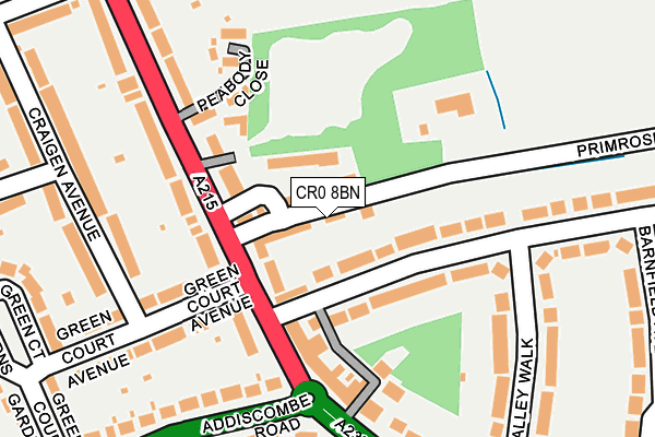 CR0 8BN map - OS OpenMap – Local (Ordnance Survey)