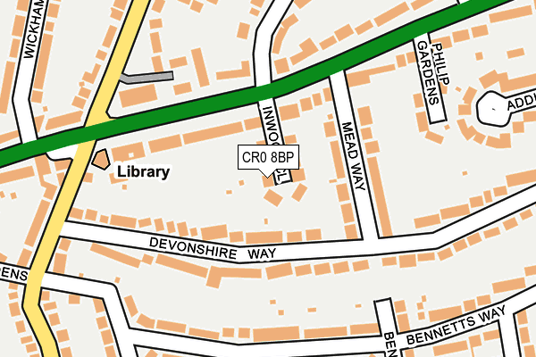 CR0 8BP map - OS OpenMap – Local (Ordnance Survey)