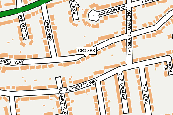 CR0 8BS map - OS OpenMap – Local (Ordnance Survey)