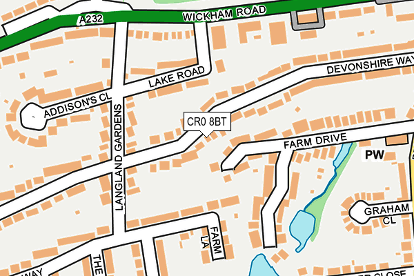 CR0 8BT map - OS OpenMap – Local (Ordnance Survey)
