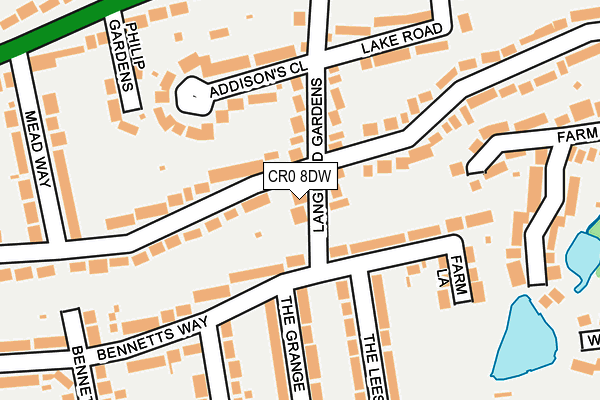 CR0 8DW map - OS OpenMap – Local (Ordnance Survey)