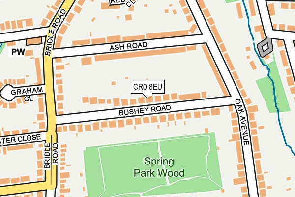 CR0 8EU map - OS OpenMap – Local (Ordnance Survey)