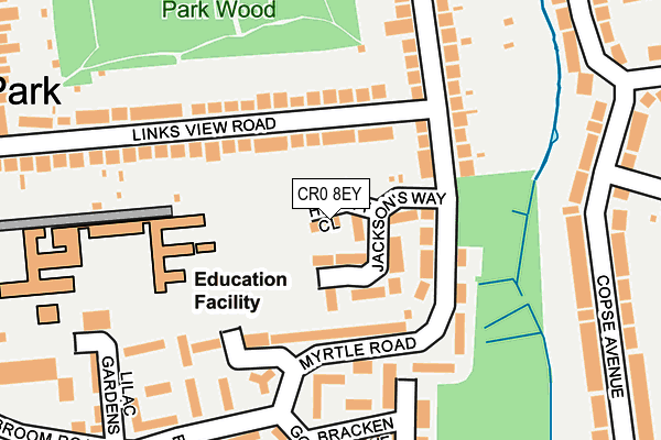 CR0 8EY map - OS OpenMap – Local (Ordnance Survey)