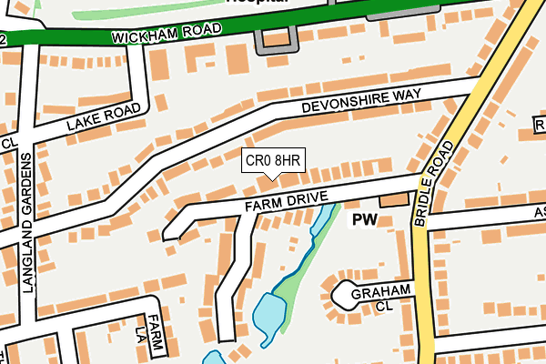 CR0 8HR map - OS OpenMap – Local (Ordnance Survey)