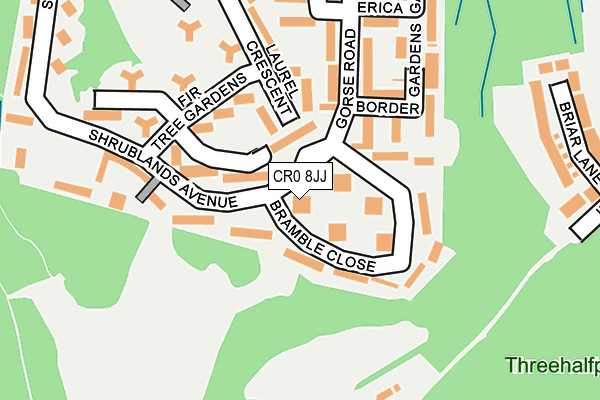 CR0 8JJ map - OS OpenMap – Local (Ordnance Survey)