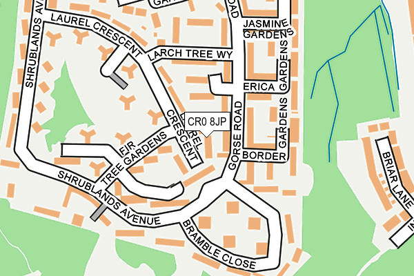 CR0 8JP map - OS OpenMap – Local (Ordnance Survey)