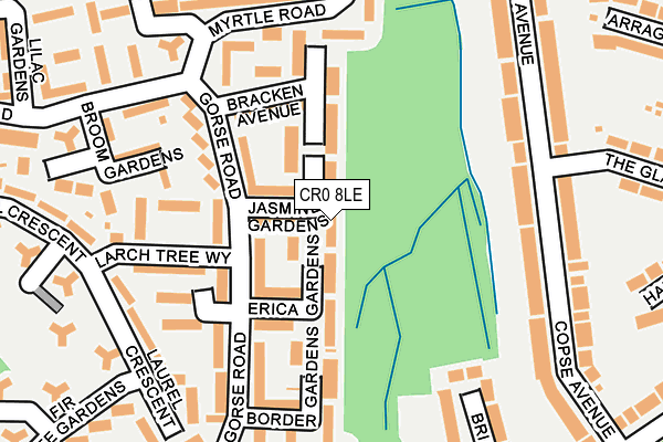 CR0 8LE map - OS OpenMap – Local (Ordnance Survey)