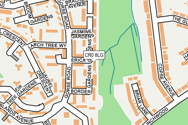 CR0 8LG map - OS OpenMap – Local (Ordnance Survey)