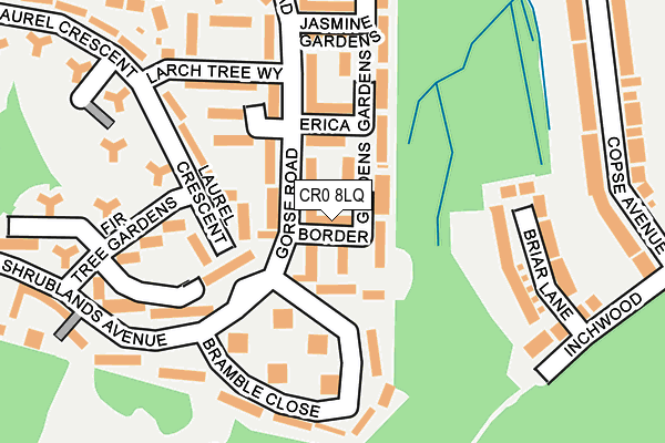 CR0 8LQ map - OS OpenMap – Local (Ordnance Survey)