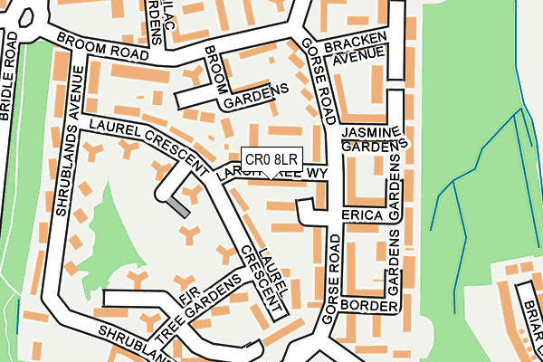 CR0 8LR map - OS OpenMap – Local (Ordnance Survey)