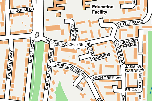 CR0 8NE map - OS OpenMap – Local (Ordnance Survey)