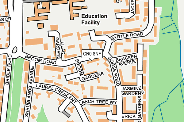 CR0 8NF map - OS OpenMap – Local (Ordnance Survey)