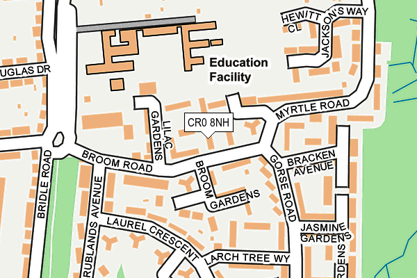 CR0 8NH map - OS OpenMap – Local (Ordnance Survey)