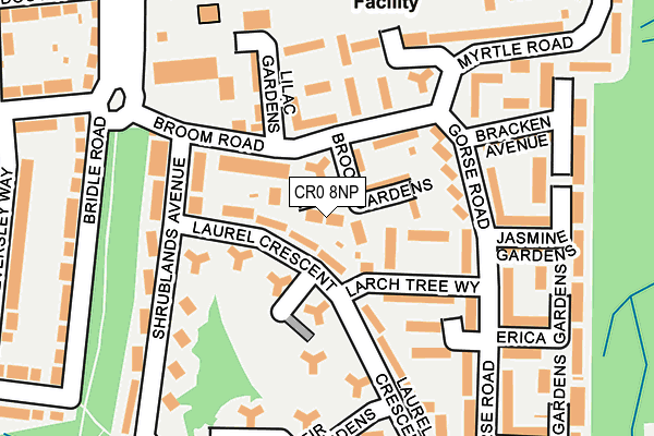 CR0 8NP map - OS OpenMap – Local (Ordnance Survey)