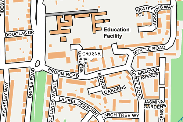 CR0 8NR map - OS OpenMap – Local (Ordnance Survey)