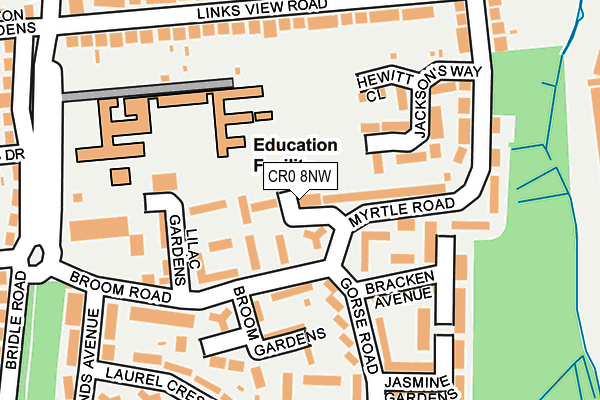 CR0 8NW map - OS OpenMap – Local (Ordnance Survey)