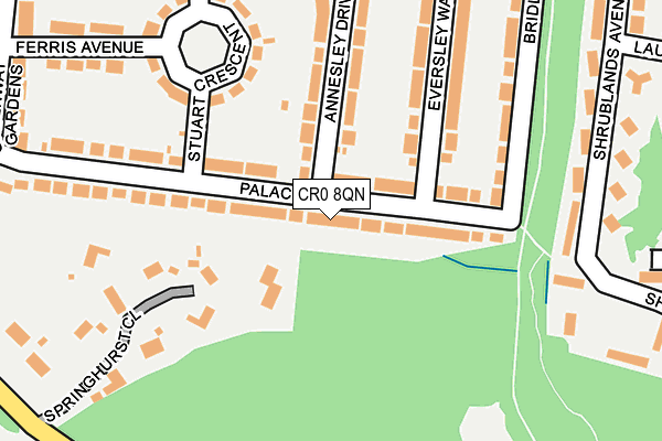 CR0 8QN map - OS OpenMap – Local (Ordnance Survey)