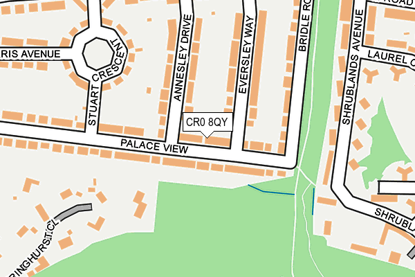 CR0 8QY map - OS OpenMap – Local (Ordnance Survey)