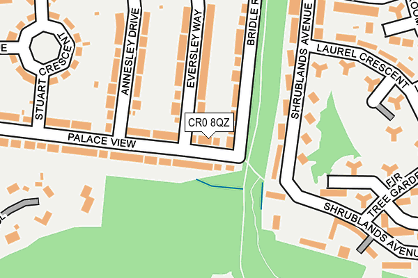 CR0 8QZ map - OS OpenMap – Local (Ordnance Survey)