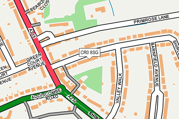 CR0 8SG map - OS OpenMap – Local (Ordnance Survey)