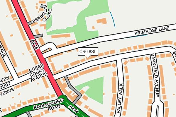 CR0 8SL map - OS OpenMap – Local (Ordnance Survey)