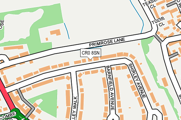 CR0 8SN map - OS OpenMap – Local (Ordnance Survey)