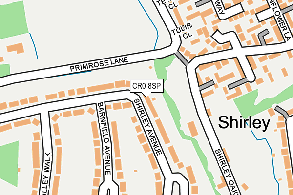 CR0 8SP map - OS OpenMap – Local (Ordnance Survey)