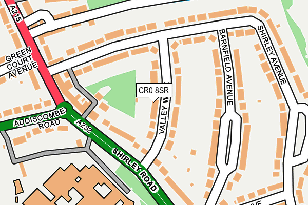 CR0 8SR map - OS OpenMap – Local (Ordnance Survey)