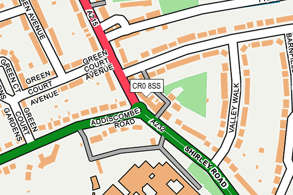 CR0 8SS map - OS OpenMap – Local (Ordnance Survey)