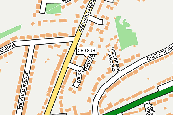 CR0 8UH map - OS OpenMap – Local (Ordnance Survey)