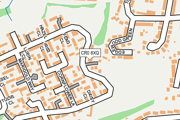 CR0 8XQ map - OS OpenMap – Local (Ordnance Survey)