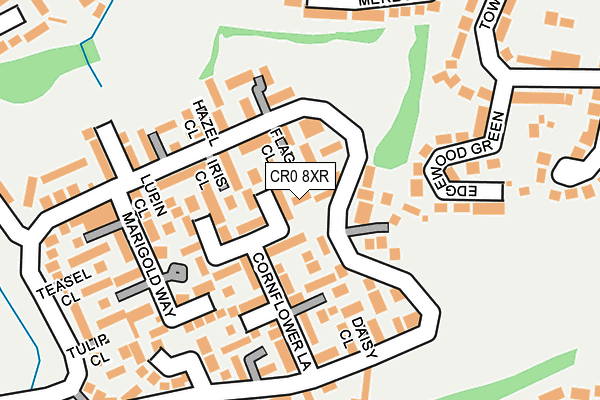CR0 8XR map - OS OpenMap – Local (Ordnance Survey)