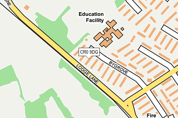 CR0 9DG map - OS OpenMap – Local (Ordnance Survey)