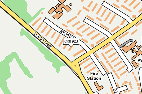 CR0 9DJ map - OS OpenMap – Local (Ordnance Survey)