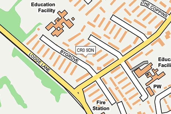 CR0 9DN map - OS OpenMap – Local (Ordnance Survey)