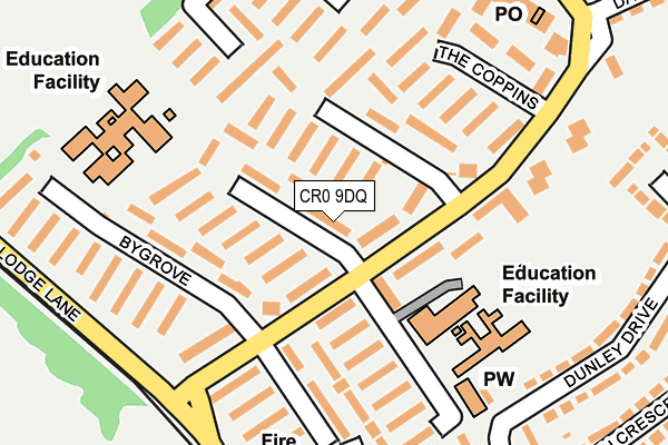 CR0 9DQ map - OS OpenMap – Local (Ordnance Survey)