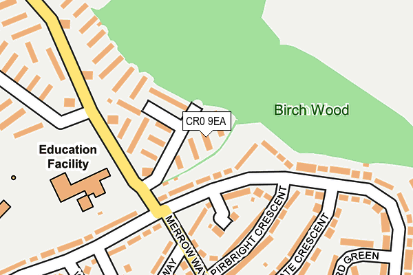 CR0 9EA map - OS OpenMap – Local (Ordnance Survey)