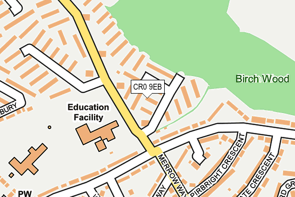 CR0 9EB map - OS OpenMap – Local (Ordnance Survey)