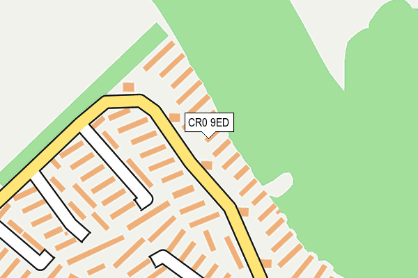 CR0 9ED map - OS OpenMap – Local (Ordnance Survey)