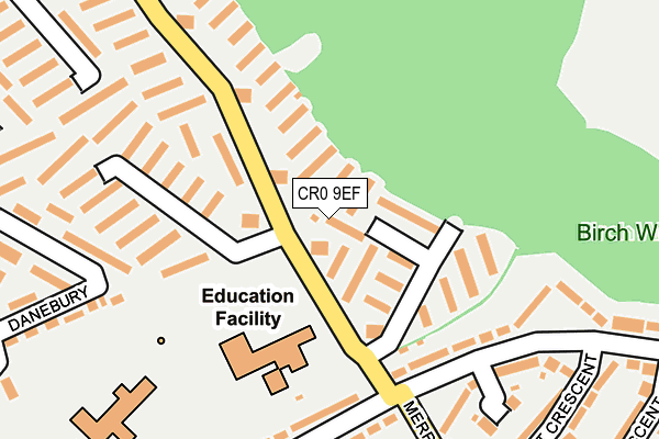 CR0 9EF map - OS OpenMap – Local (Ordnance Survey)