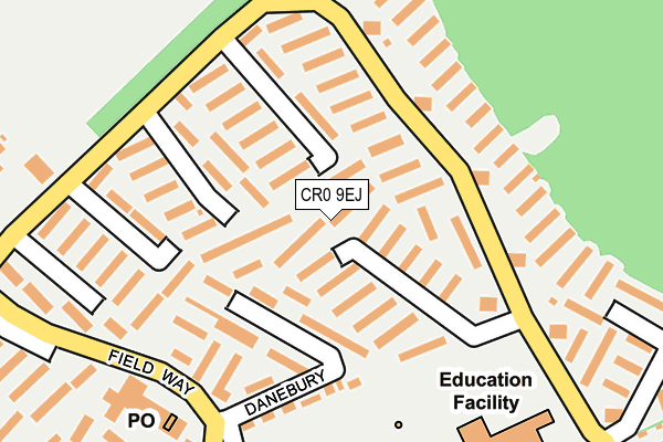 CR0 9EJ map - OS OpenMap – Local (Ordnance Survey)