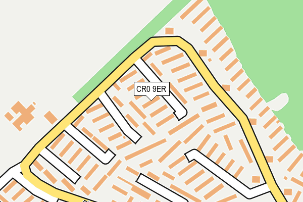 CR0 9ER map - OS OpenMap – Local (Ordnance Survey)
