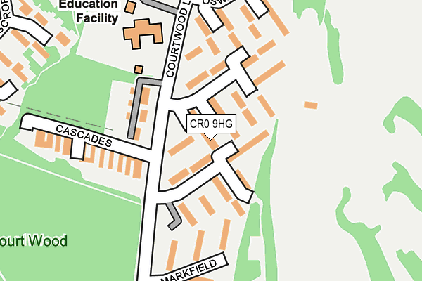 CR0 9HG map - OS OpenMap – Local (Ordnance Survey)